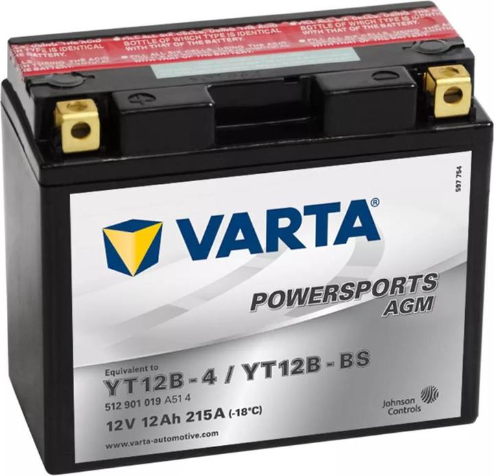Actual product image Varta Powersports (12 Ah, 215 A, 12 V)