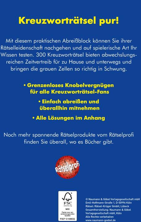 Actual product image Der dicke Kreuzworträtsel-Block Band 28 (German, 2018)
