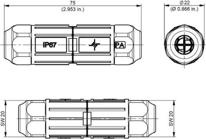 Productafbeelding Telegärtner VM-Pro 8-8 IP67 aansluitmodule