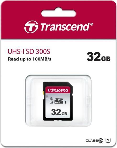 Actual product image Transcend SDC300S (32 GB, SDHC, U1, UHS-I)