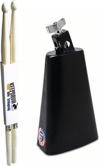 Latin Percussion Rock LP007-N Cowbell with Drumsticks