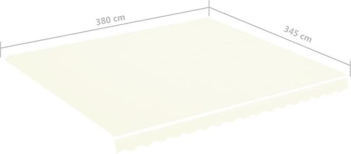 Actual product image vidaXL Ersatz-Markisenstoff (400 x 350 cm)