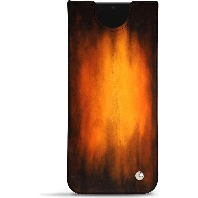 Noreve Lederschutzhülle Samsung Galaxy S21 FE (Samsung Galaxy S21 FE), Smartphone Hülle, Violett