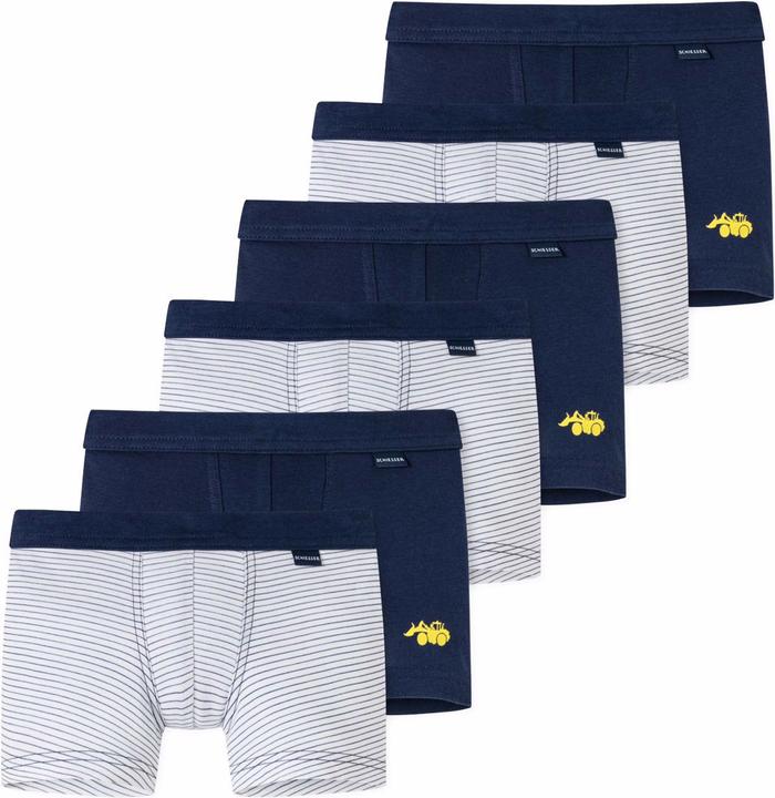 Image du produit Schiesser Lot de 6 shorts / pantalons Kids Boys à fines côtes en coton organique (140, paquet de 6)