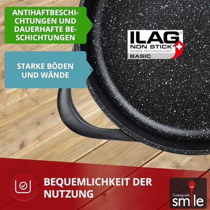 Immagine prodotto Smile Set di pentole da 10 pezzi MGK-17 (Set di pentole e padelle da cucina, Alluminio)