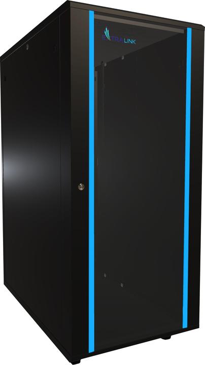 Extralink 27U 1000mm floor cabinet black (27 HE, Rack 19 pouces)