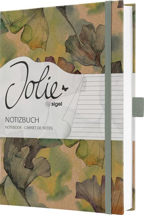 Image du produit Jolie Notizbuch A5 Pure Ginkgo (A5, À rayures, Couverture rigide)