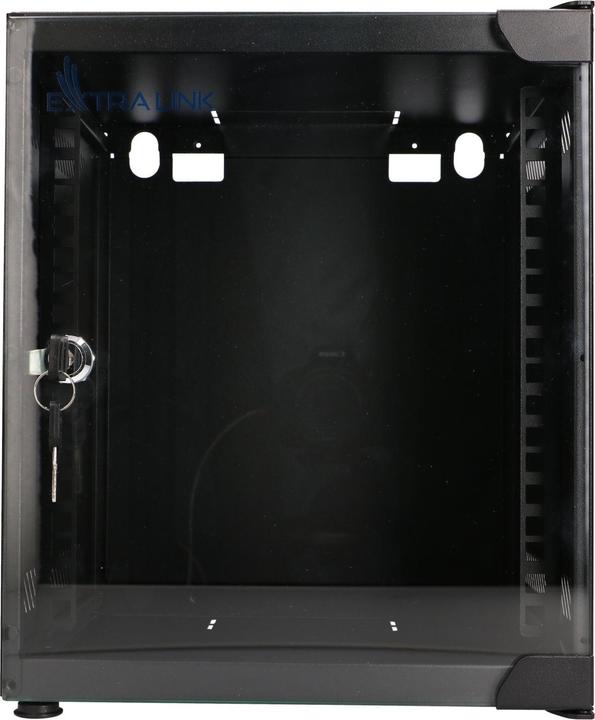 Productafbeelding Extralink LITE 6U 10" REK 280X310 WANDGEMONTEERD ZWART (6 HE, 10 inch rek)