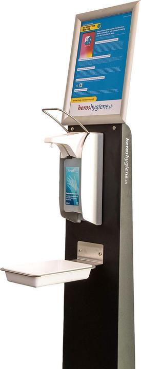 Image du produit Heroshygiene Desinfektionssäule mit manuellem Desinfektionsmittelspender