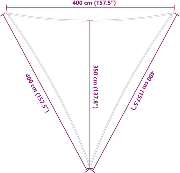 Actual product image vidaXL Outdoor Sonnenschutz Markise (400 x 400 cm)
