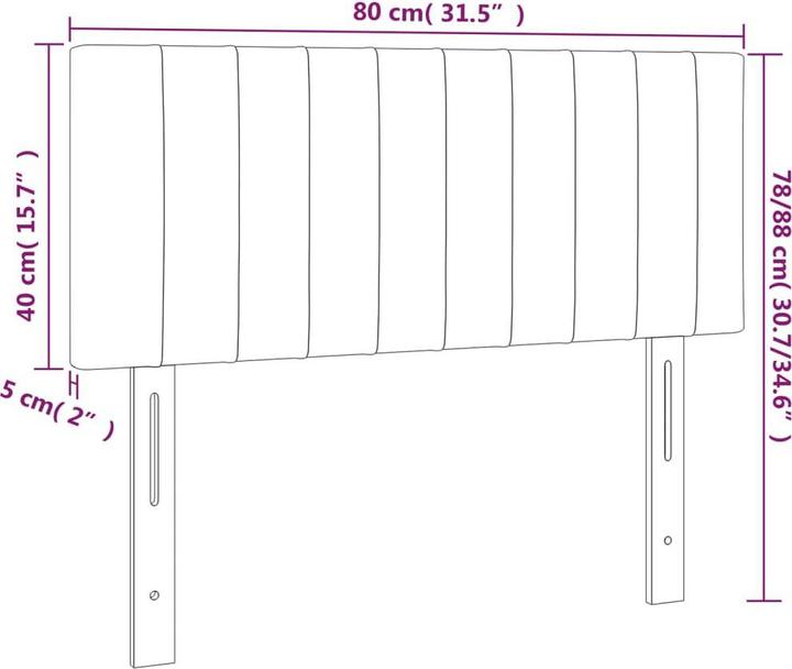 Immagine prodotto vidaXL Aldridge (80 x 5 x 78/88 cm)