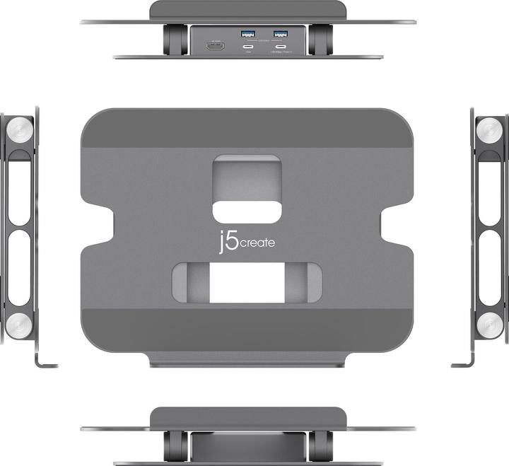 Actual product image j5Create JTS327-N multi-angle 4K docking station