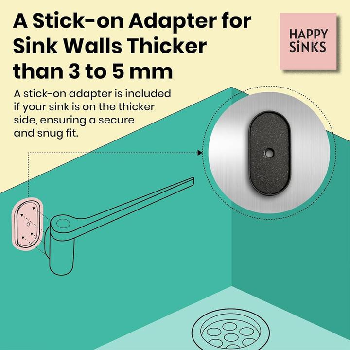 Actual product image Happy Sinks Magnetischer Geschirrtuchhalter - Geeignet für Metallsenken