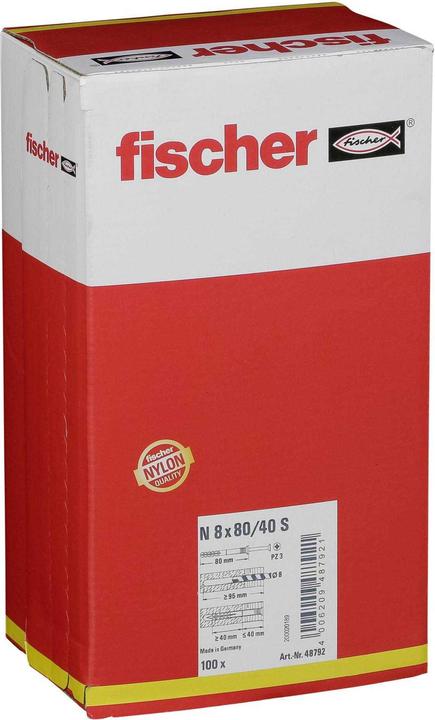Produktbild Fischer Nageldübel N 8x80/40 S (100 Stk.)
