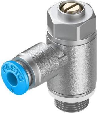 Immagine prodotto Festo Drosselventil, Schlitzschraube, G1/8″ / QS-6, 20kPa... 1MPa, 160L/min