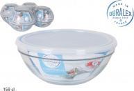 Actual product image Duralex 20.5cm transparent bowl with freshbox lid