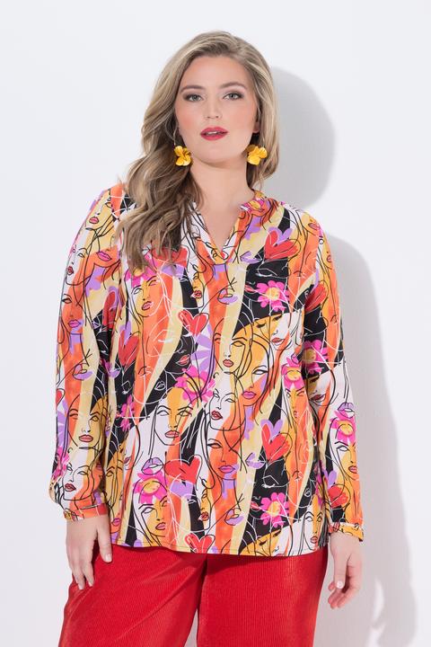 Produktbild Miamoda Bluse, Regular Fit, Muster, Langarm (50)