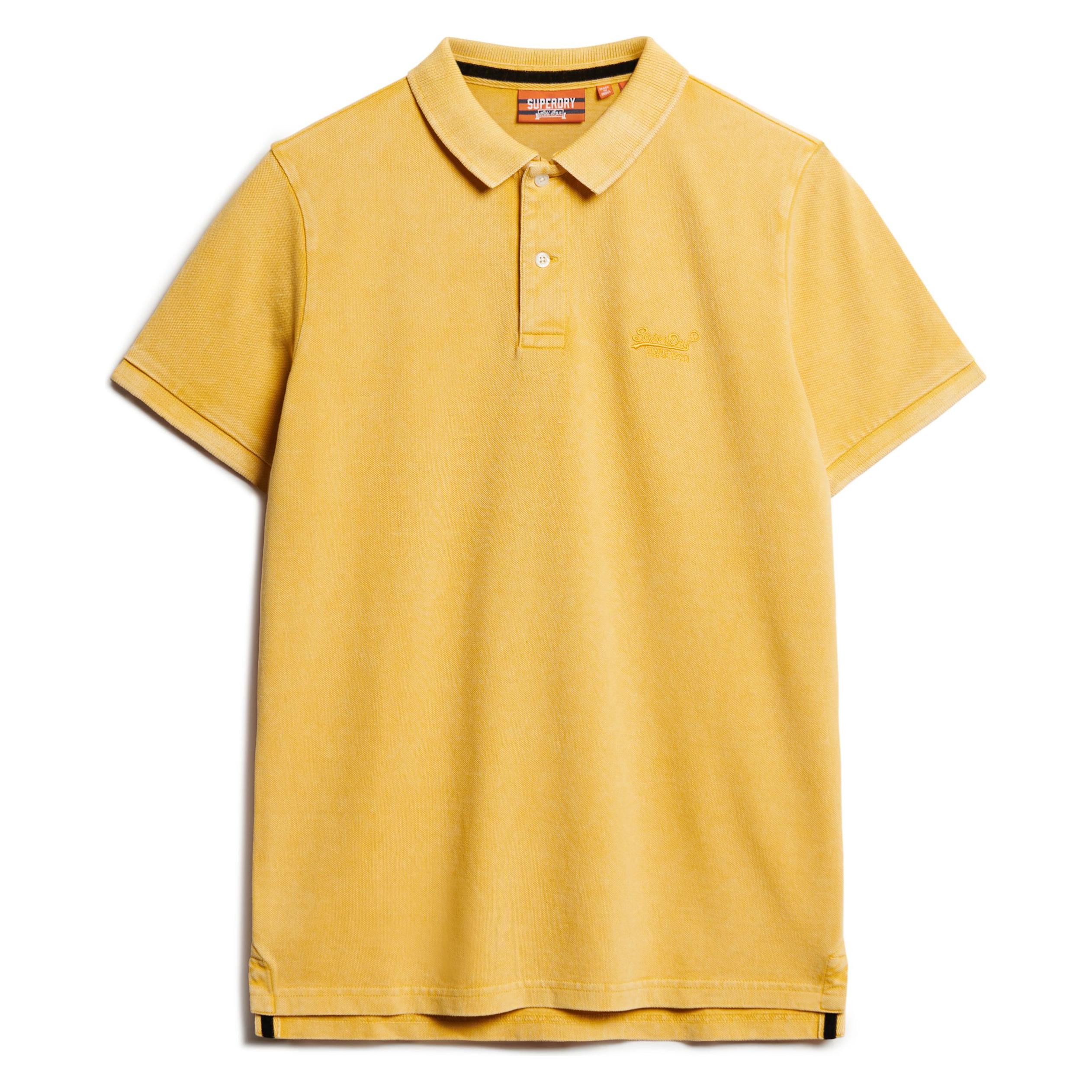 Superdry, Herren, Shirts, Destroyed Polohemd, Gelb, (S)