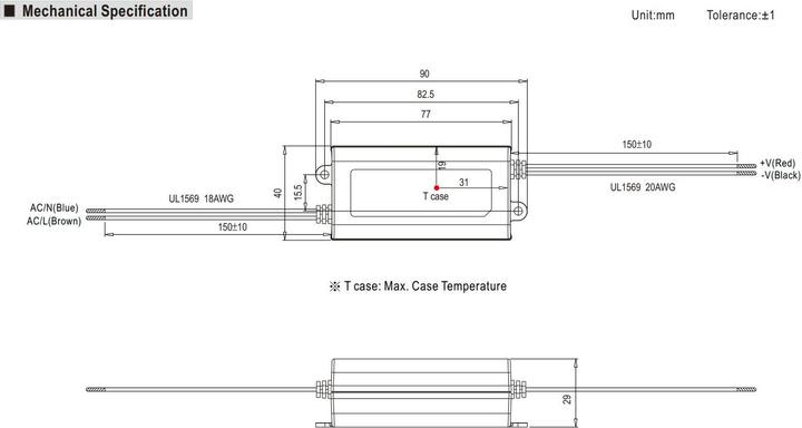 Actual product image MeanWell MEAN WELL APV 16-24, Weiss, -30 - 70 °C, 20 - 90%, 90 - 264 V, 47 - 63 Hz, 100 g
