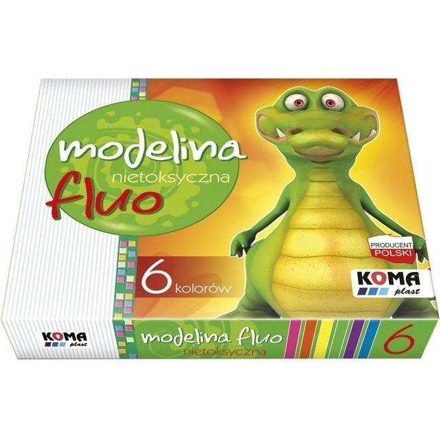 Teka Fluo-Modelliermasse, 6 Farben