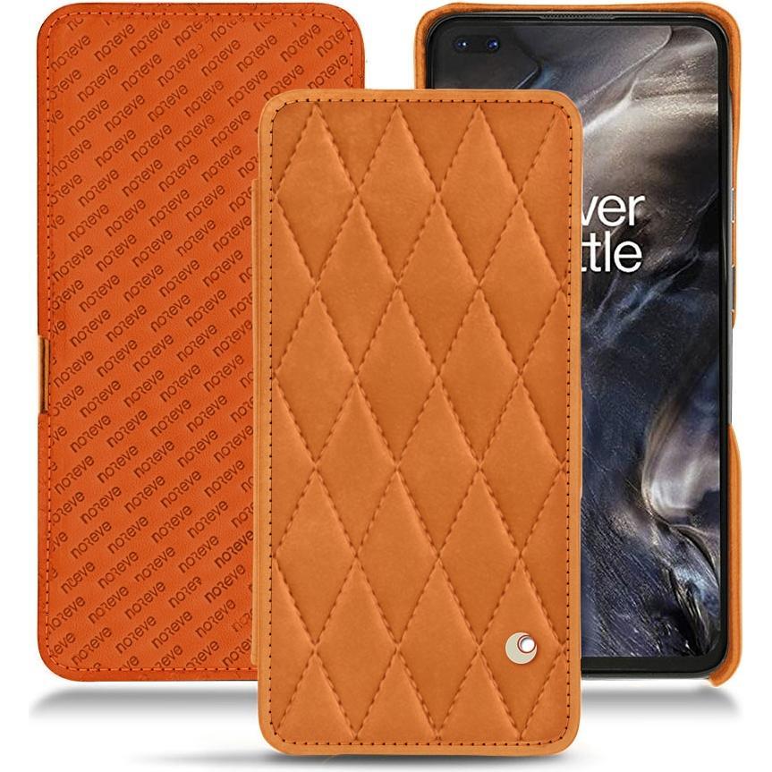Noreve Lederschutzhülle horizontal (OnePlus Nord), Smartphone Hülle, Orange