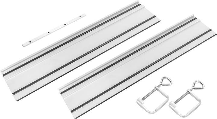 Graphite cutting guide rail (2 x 700 mm guide rails, connector, 2 clamps) (70 cm)