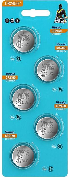 Vinnic CR2450 5BL (pile au lithium) (CR2450)