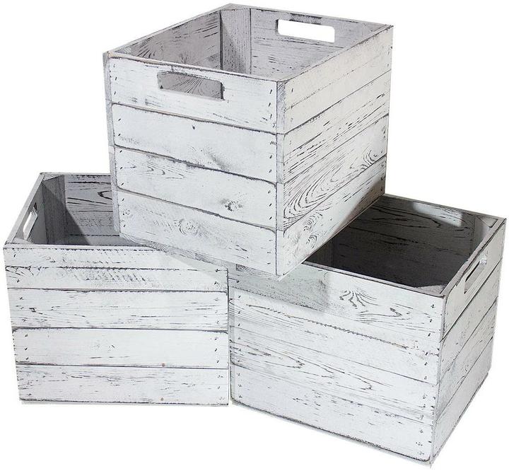 Actual product image Holz Zollhaus Storage box vintage shabby 33 x 38 cm (33 cm, 39.61 l)