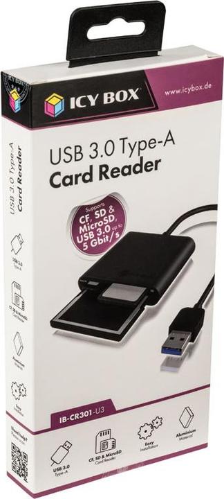 Immagine prodotto Icy Box IB-CR301-U3, USB3.0 Multi-Card (USB 3.0)