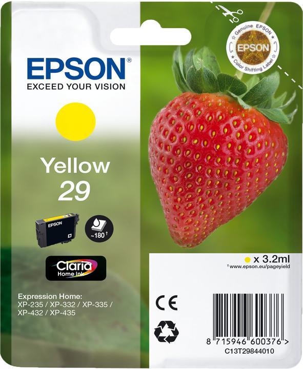 Actual product image Epson 29 Claria Home (Y)
