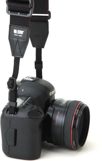 Actual product image Artisan & Artist ACAM E38 Easy Slyder Strap (37mm x 1300mm) Black (Shoulder strap)