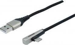 Produktbild Générique USB A to Type C LED braid cable angled, USB 2.0. PD 60W-2m (2 m, USB 2.0, 60 W)