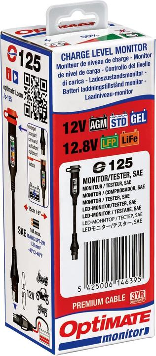 Produktbild Tecmate Optimate monitor O-125 (12V)