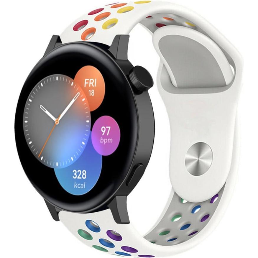 Strap-it Sportarmband (20 mm, Silikon), Uhrenarmband, Mehrfarbig