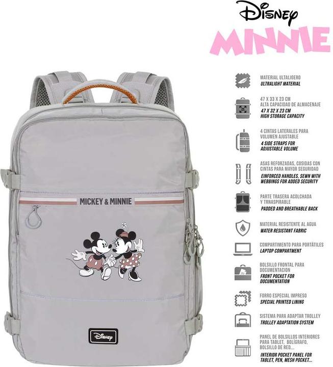 Actual product image Karactermania Large Mercury Travel Backpack 47x23x33cm Face