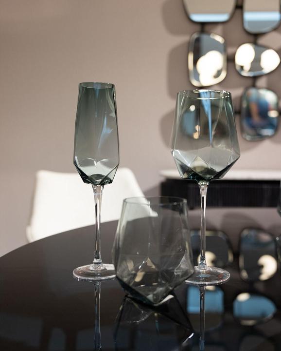 Actual product image Kare Design Wine Glass Diamond Smoke (66 cl, 1 Glass, Wine glasses set)