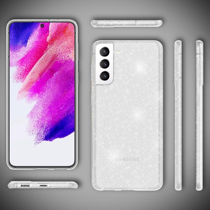 Produktbild Nalia Klare Glitzer Silikon Handyhülle (Samsung Galaxy S21 FE)