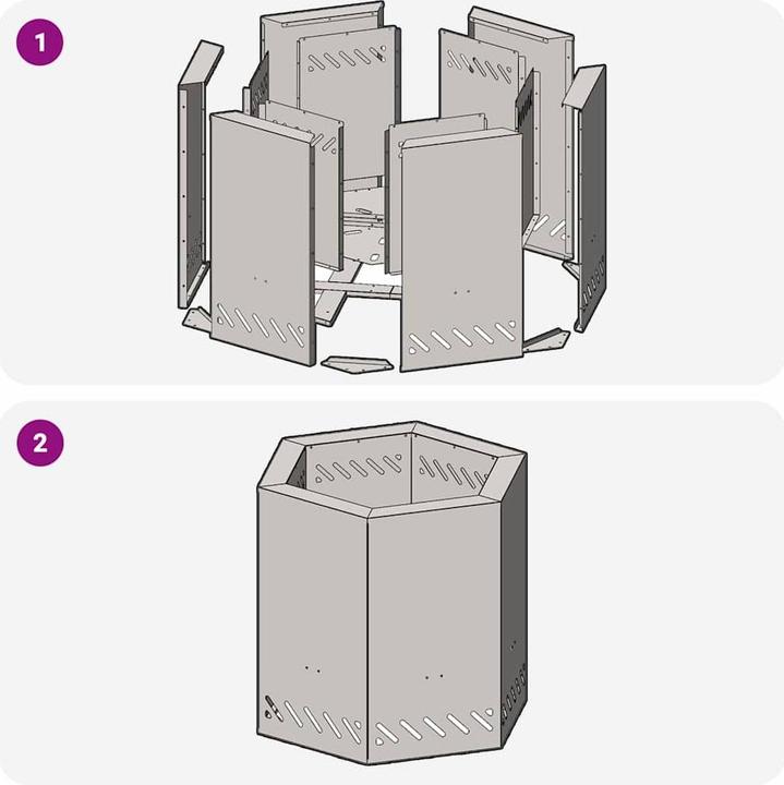 Produktbild vidaXL Outdoor Feuerplatz (48 cm)