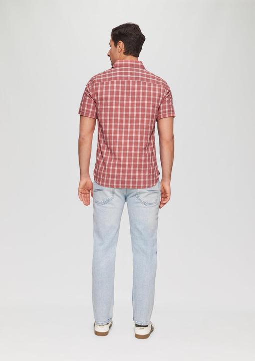 Actual product image S.Oliver Hemd Regular Fit: Kariertes Kurzarmhemd mit Struktur (S)