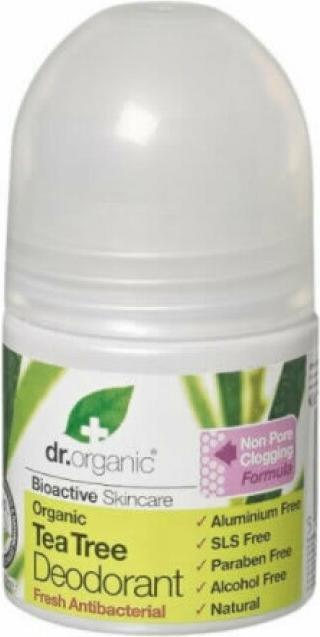 Produktbild Dr. Organic BIOACTIVE ORGANIC tea tree deodorant roll-on 50 ml (Roll-on, 50 ml)