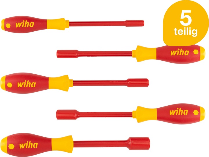 Actual product image Wiha VDE screwdriver set 5 pieces (External hexagon)