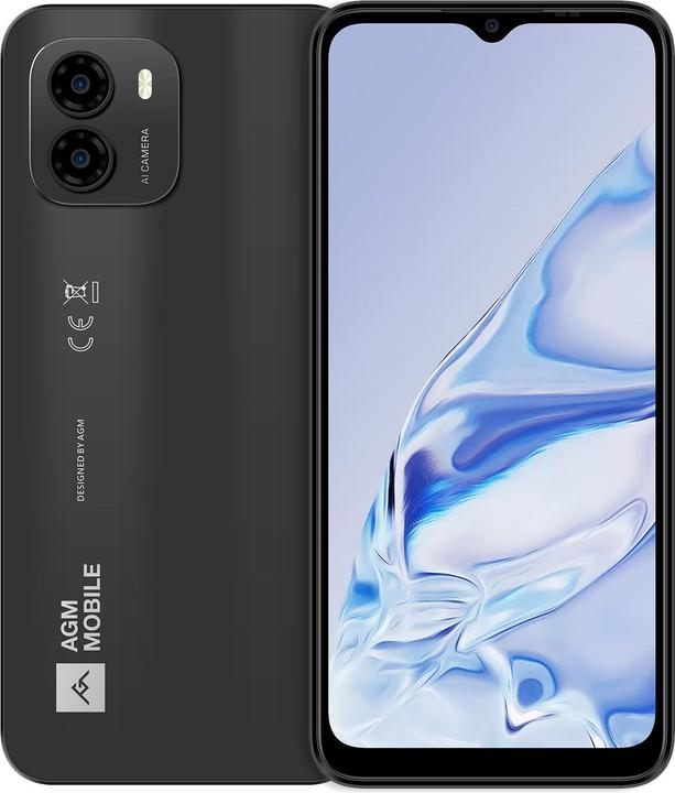 Produktbild AGM NOTE N1 8/128GB DARK GREY (128 GB, Schwarz, 6.50", Dual SIM, 4G)