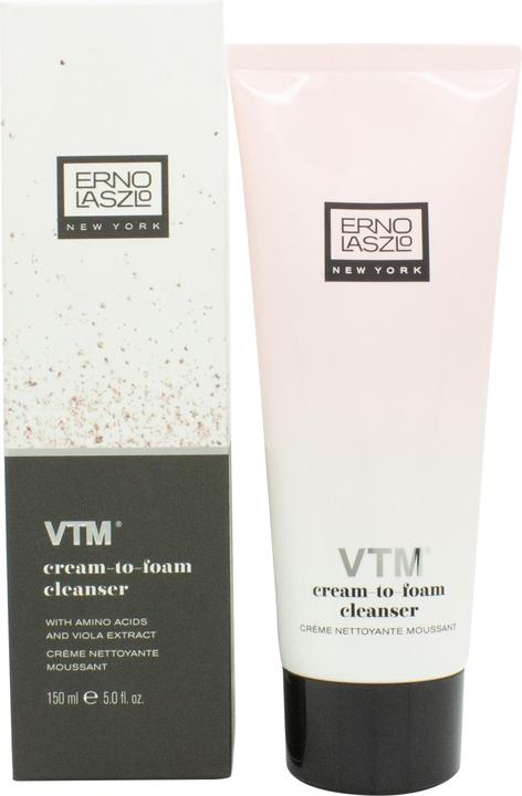 Actual product image Erno Laszlo VTM Cream-to-Foam Cleanser Non-Drying Hydrating Cleanser Removes Makeup for All Skin Typ (Facial cleansing wipes)