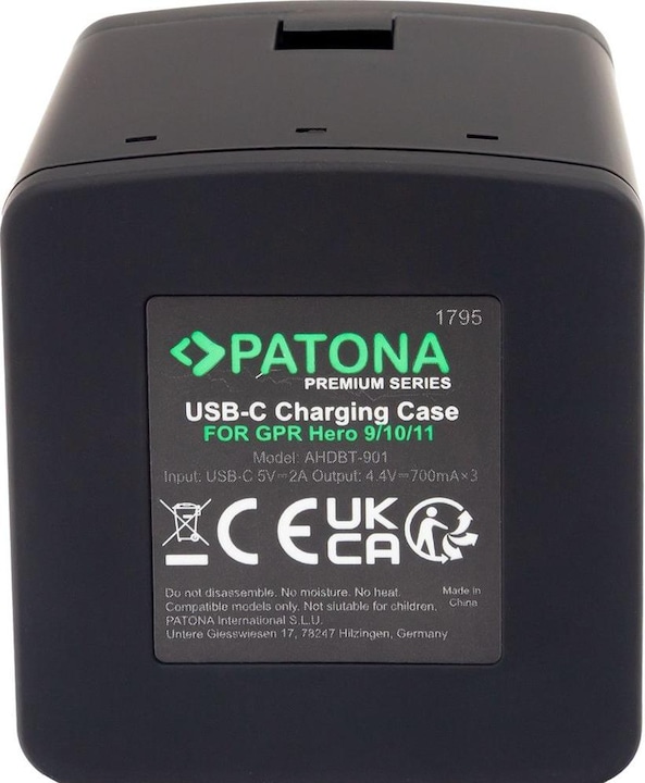 Produktbild Patona Batteries Replacement Triple Charger USB (Hero 10, GoPro Hero 9, Hero 12, Hero 11)