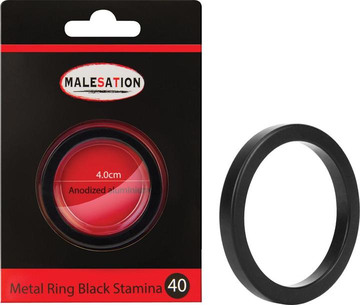 Produktbild Malesation Metal Ring Black Stamina 40 (4 cm)