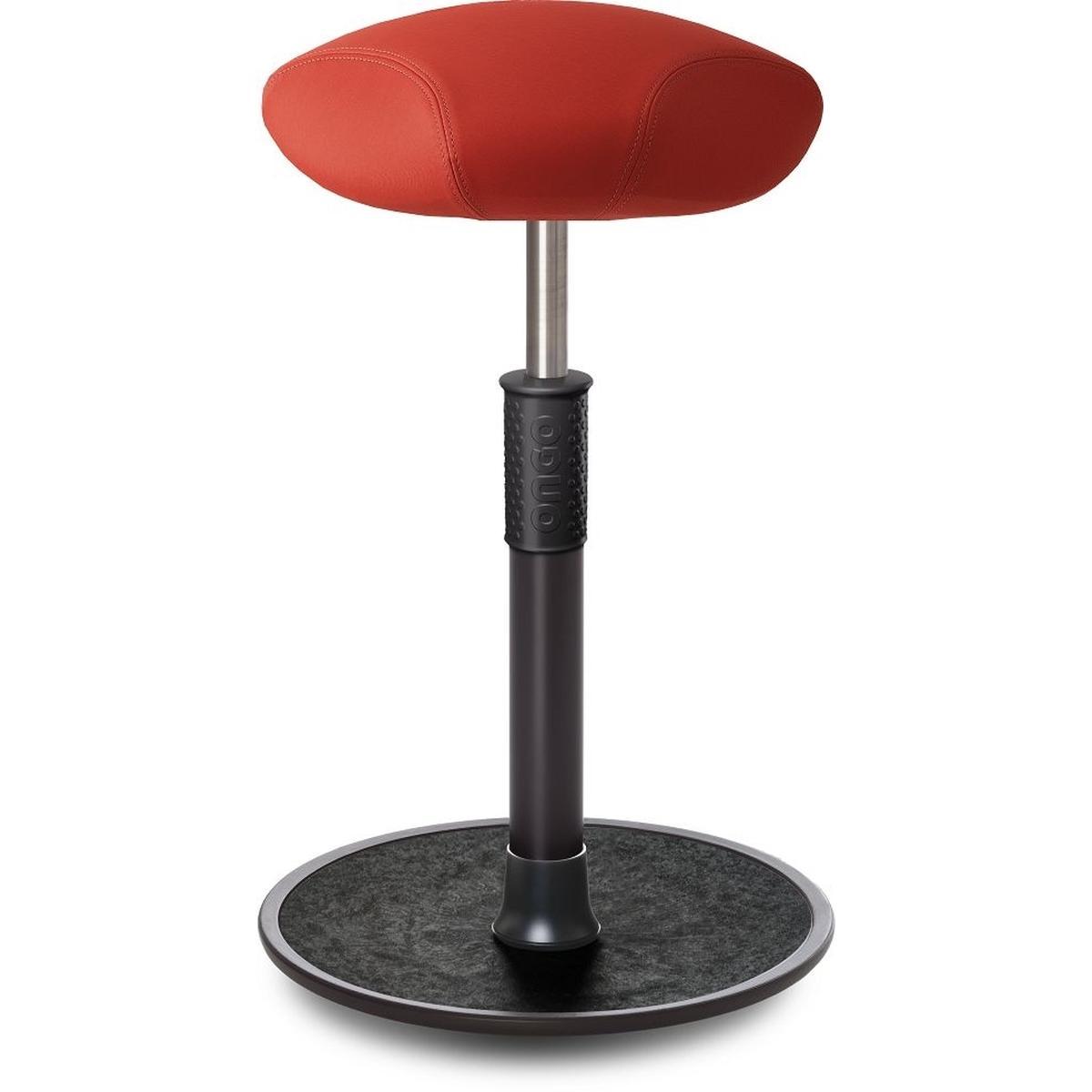 Ongo, Bürostuhl, Sitz- Stehhocker Free Tall Triangel skai Dynactiv Makari 160 Rot schw. /schw.