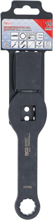 Actual product image BGS Slogging Ring Spanner 12-point with 2 Striking Faces 19 mm (19 mm)