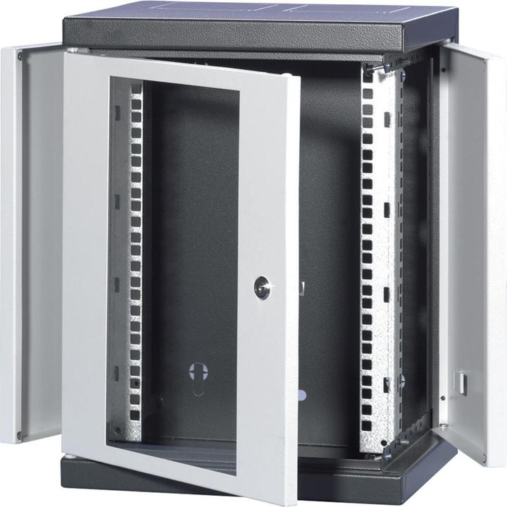 Actual product image Schroff EPCASE 10" enclosure 8 U with glass door, (HxWxD) 462x345x280mm (8 RU, 10 inch rack)