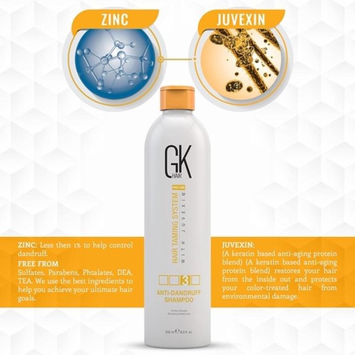 Actual product image Gk Hair Anti Dandruff Shampoo (250 ml, Liquid shampoo)