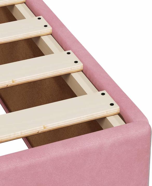 Produktbild vidaXL Bo x springbett mit Matratze 200 x 200 cm Samt (200 x 200 cm)